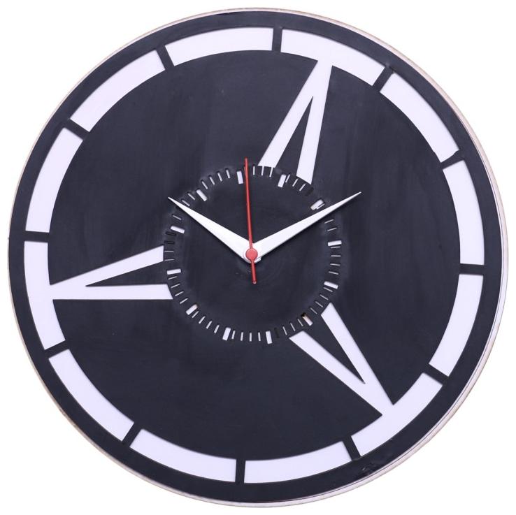 

Maison Cuisine Wood Analog Wall clock ( Set of 1 )