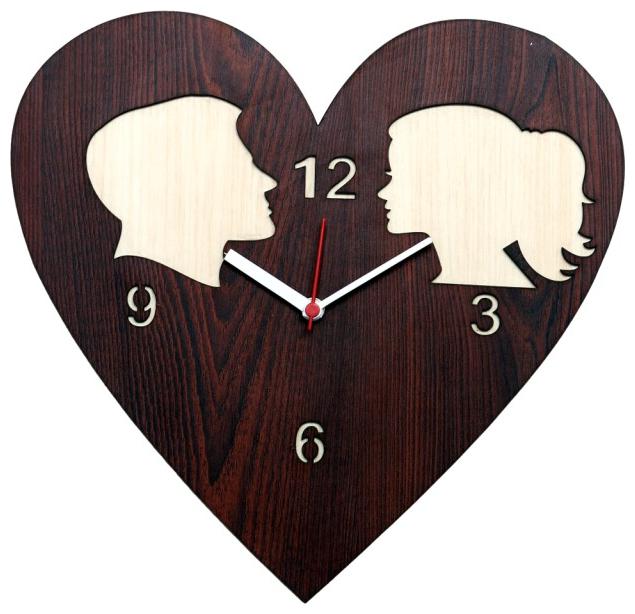 

Maison Cuisine Wood Analog Wall clock ( Set of 1 )