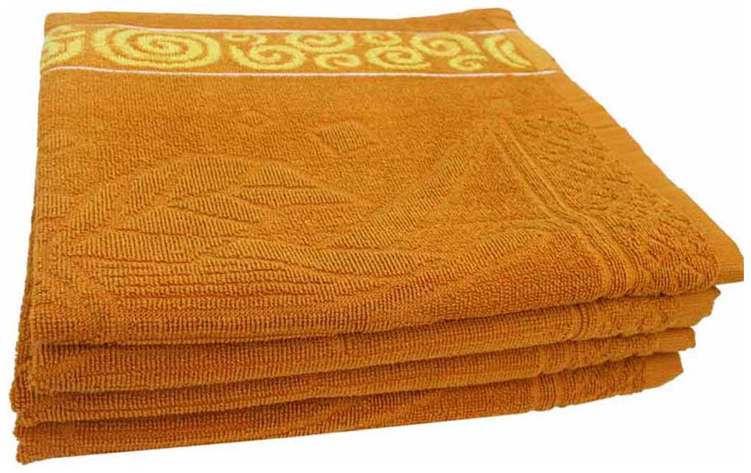 

Mandhania Brown Cotton Dark Flora Turkey Towels - Pack Of 4