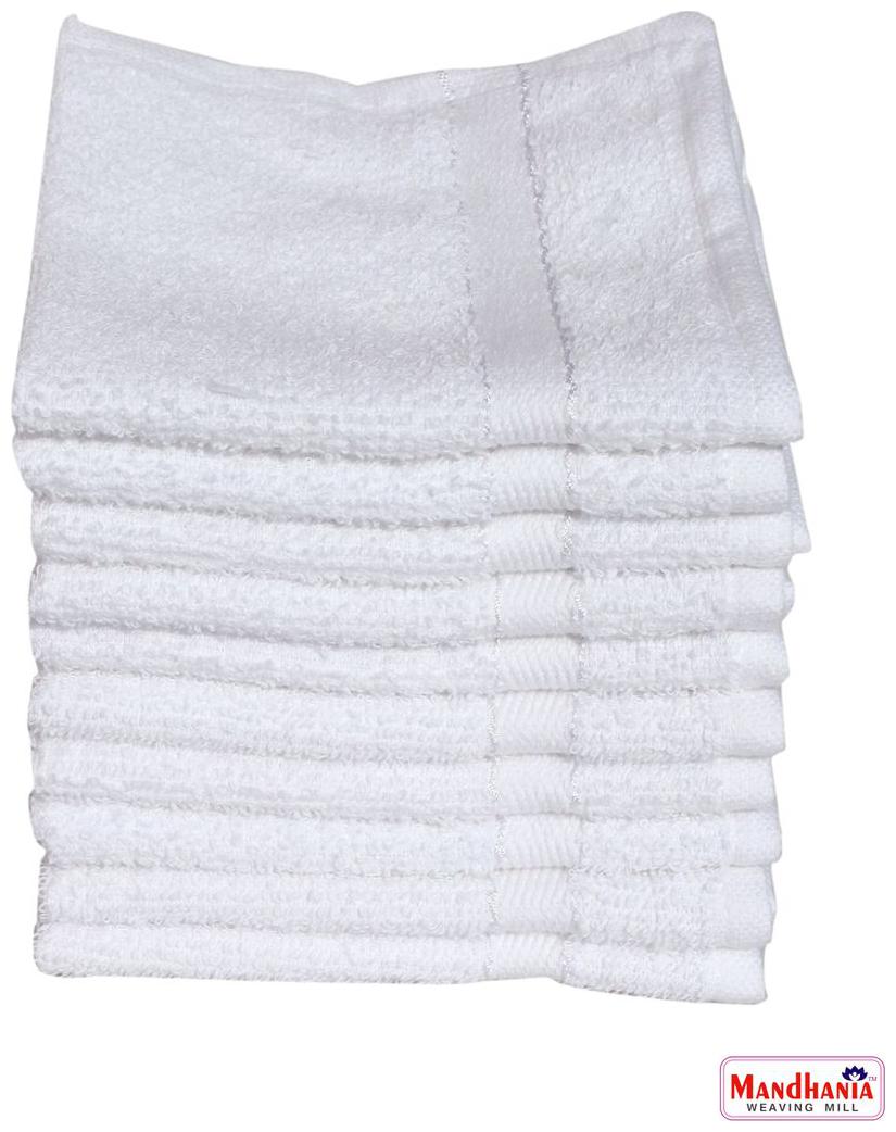 

Mandhania Classic Super Soft 350 GSM White Cotton Face Towels Pack of 10