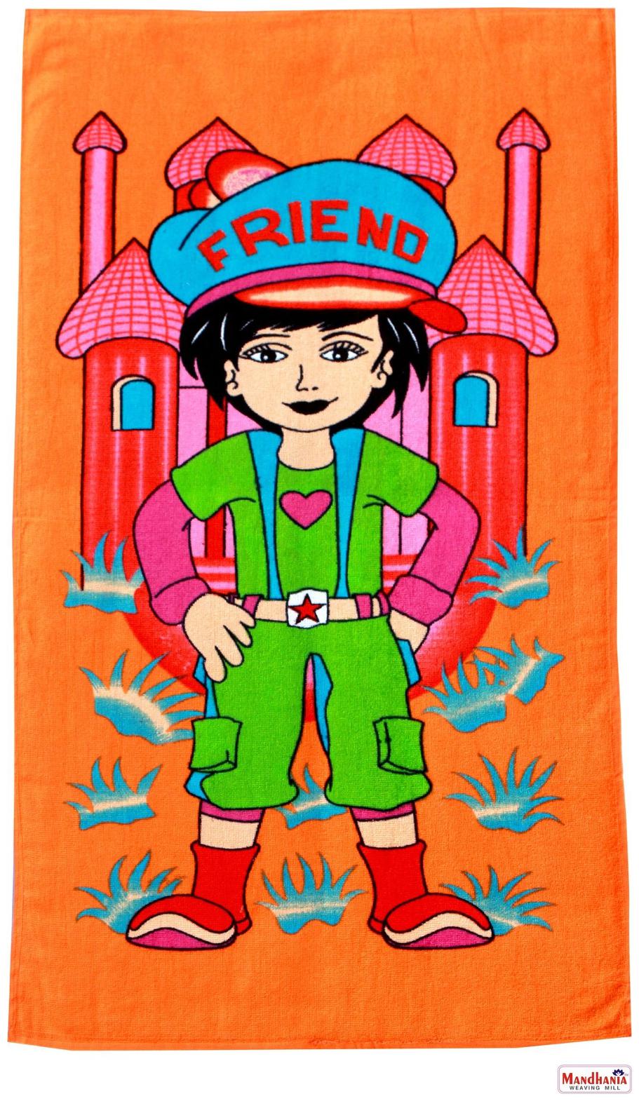 

Mandhania Cotton Cartoon Printed Kids Bath Towels for Boys N Girls Pack of 1