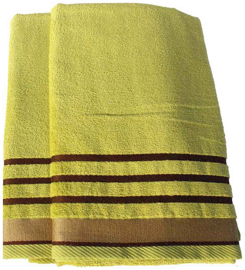 

Mandhania Green Cotton Knitted Terry Towel Set - Set Of 2