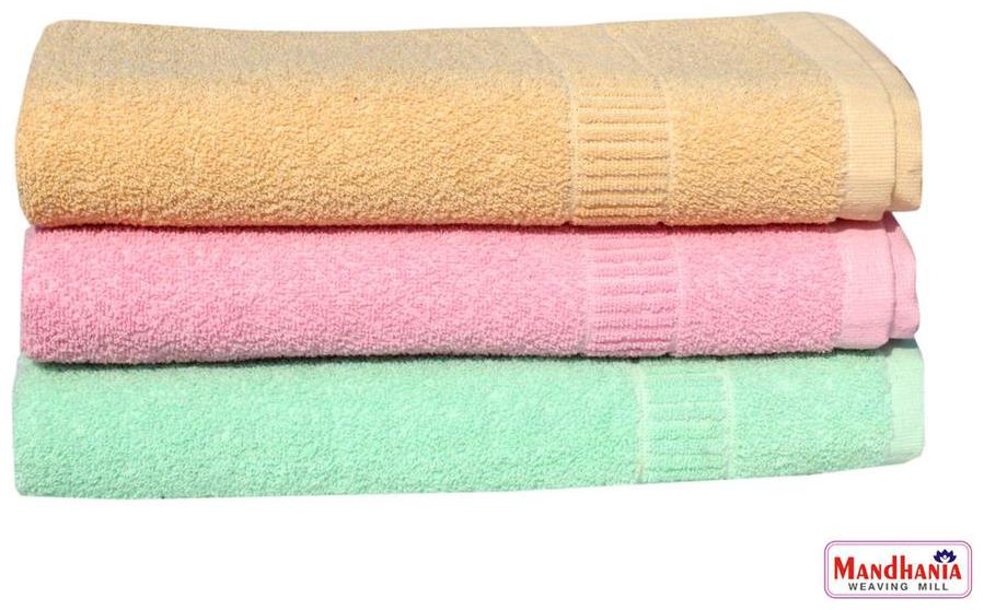 

Mandhania Lily Cotton Bath Towels Pack of 3 -Assorted (150cm x 75cm)