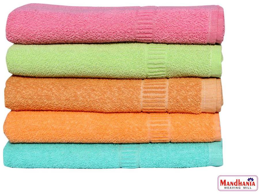 

Mandhania Lily Cotton Bath Towels Pack of 5 -Assorted (150cm x 75cm)