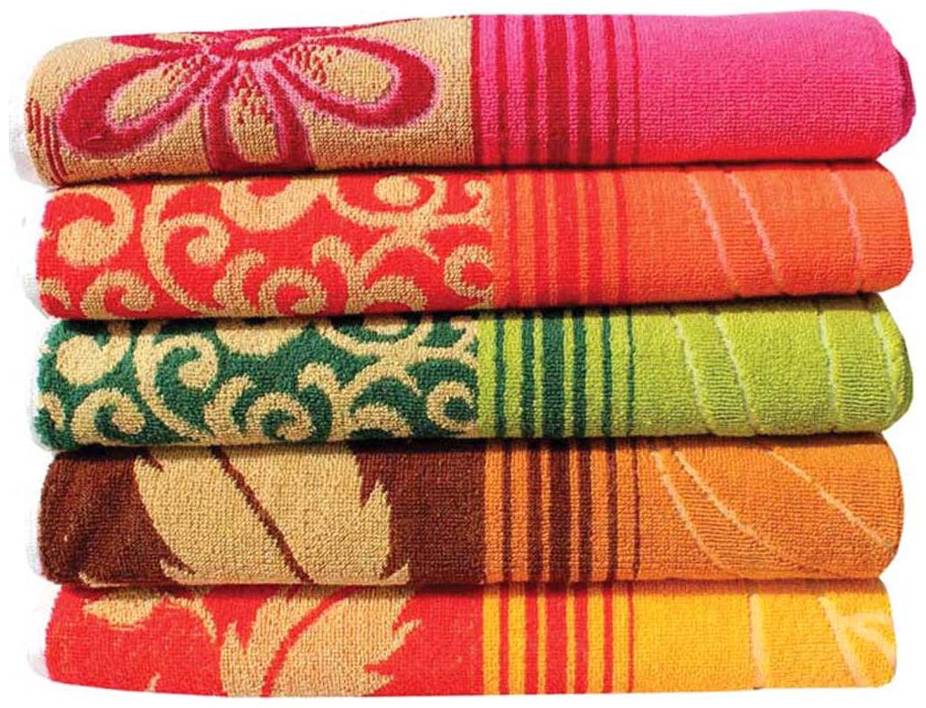 

Mandhania Multicolour Cotton Bath Towel - Set Of 5