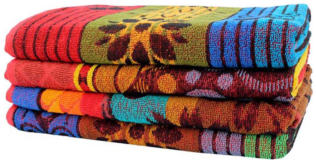 

Mandhania Multicolor Cotton Black Bath Towel - Pack Of 4