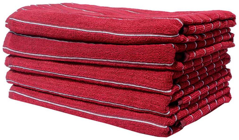 

Mandhania Multicolor Cotton Stripes Bath Turkey Towels - Pack Of 5