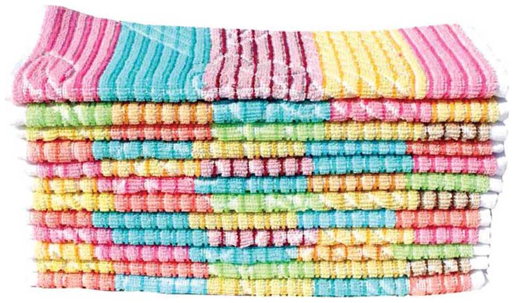 

Mandhania Multicolour Cotton Hand Towel-Set Of 12