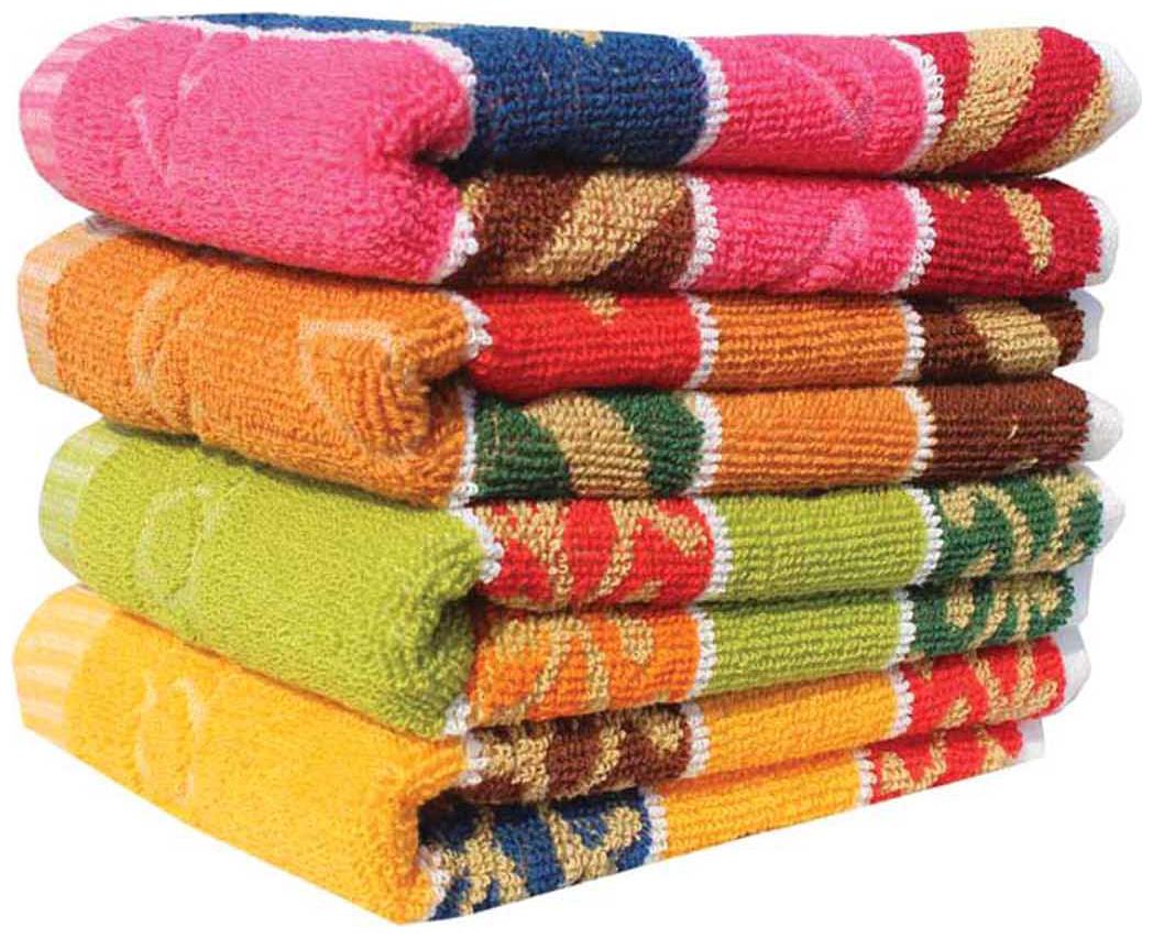 

Mandhania Multicolour Cotton Hand Towel - Set Of 4