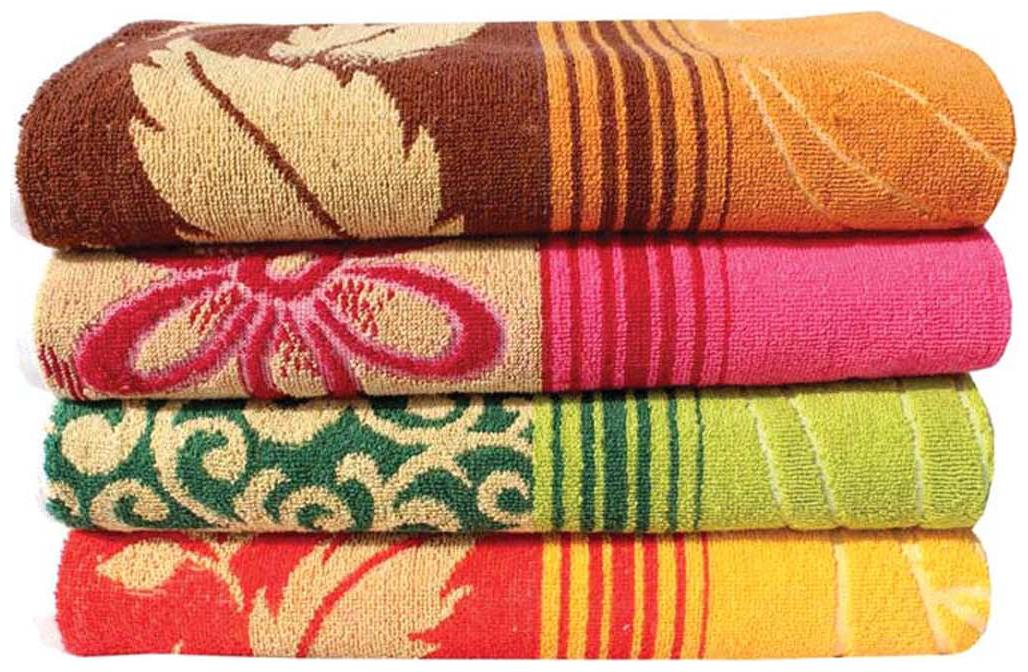 

Mandhania Multicolour Cotton Bath Towel - Set Of 4