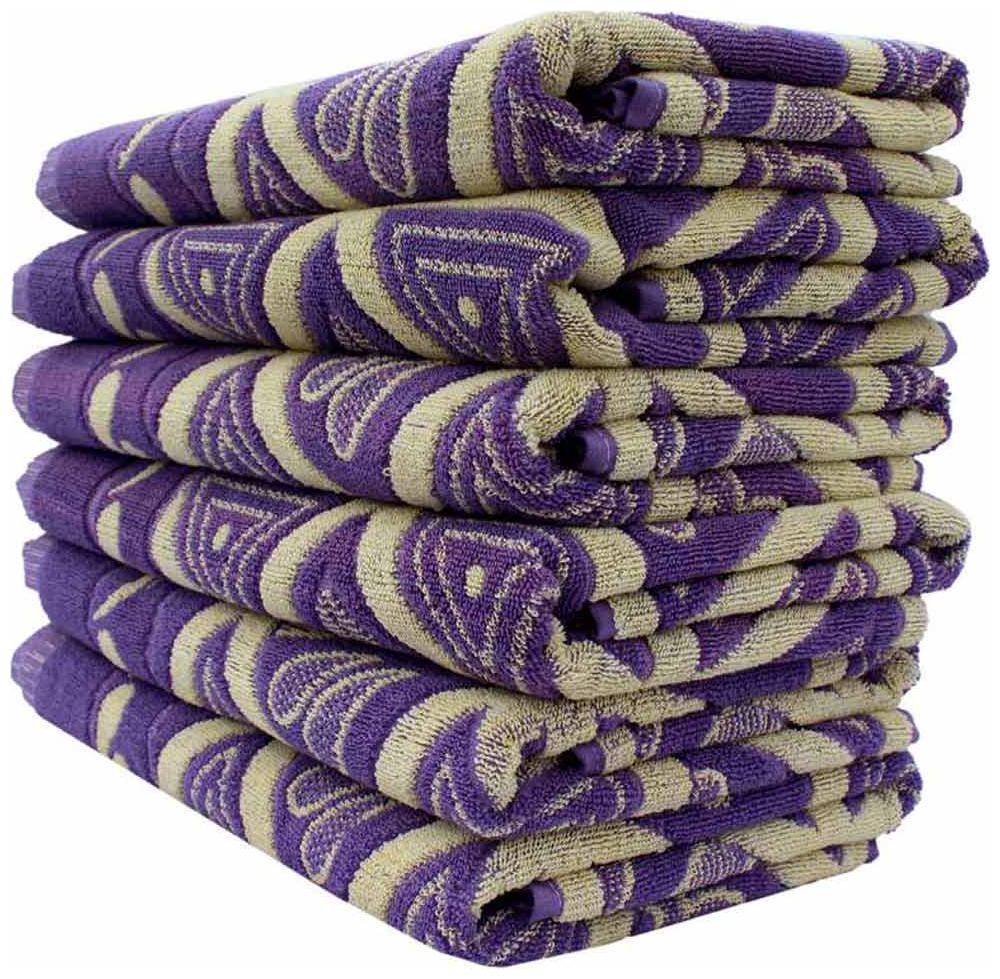 

Mandhania Multicolor Cotton Geometrical Towel Set - Pack Of 6