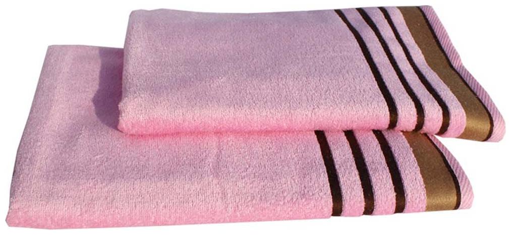 

Mandhania Pink Cotton Knitted Terry Towel Set - Set Of 2