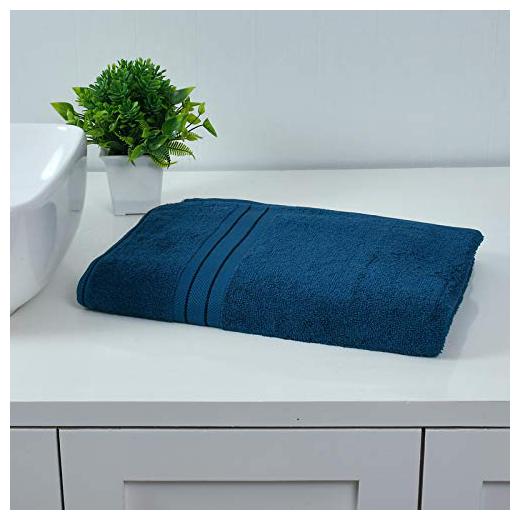 

MANNATLIFESTYLE 450 GSM Cotton Bath Towel ( 1 Piece Blue )
