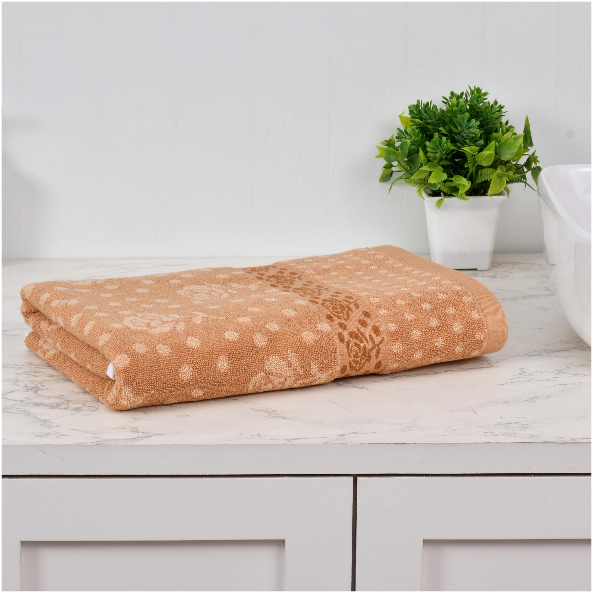 

MANNATLIFESTYLE 600 GSM Cotton Bath Towel ( 1 Piece Beige )