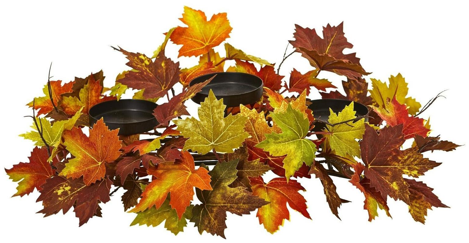 

Maple Leaf Artificial Arrangement Candelabrum
