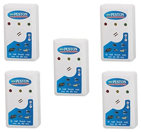 

Marketon Insect Pest Killer Cum Electric Health Care System ULasonic Electro Magnetic (Set of 5) Assorted Color
