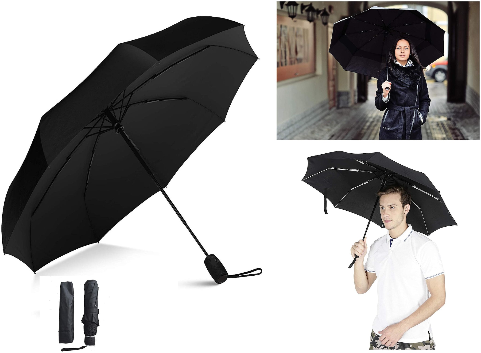 

MARKETWALA Aluminium Nylon Umbrella