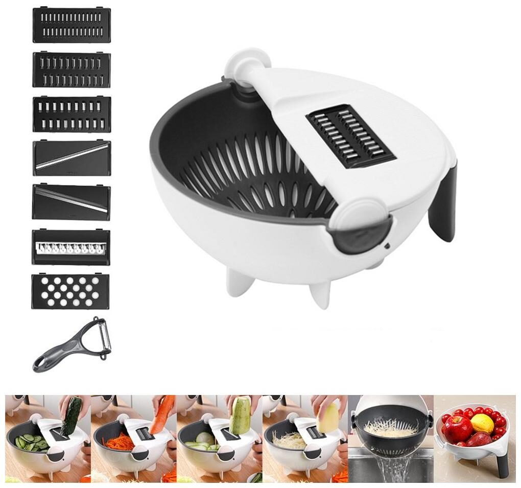 

Marketwala Plastic Set of 1 Assorted All in One Vegetable Tool