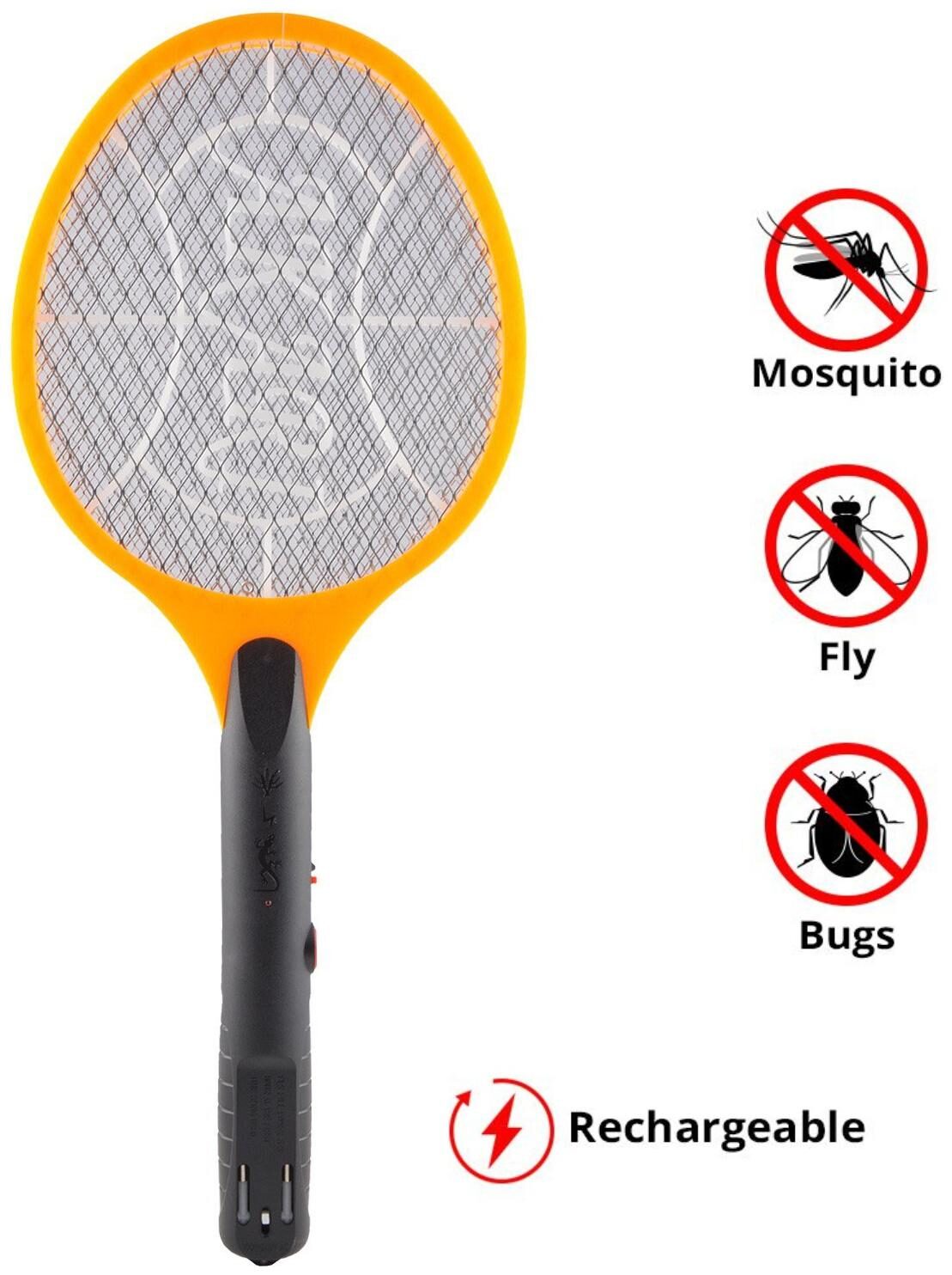 

Marketwala Rechargeable Mosquito Racket Insect Killer Racket with Environment Friendly and Shock Proof (Assorted Color) Set of 1
