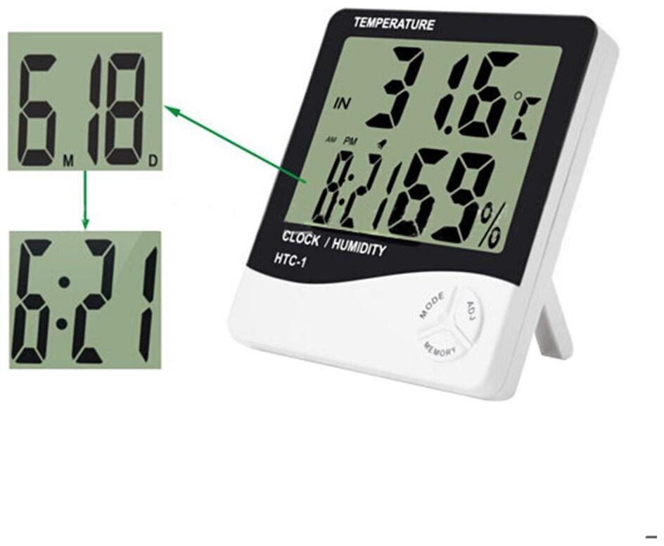 

MARKETWALA Plastic Digital Table clock ( Set of 1 )