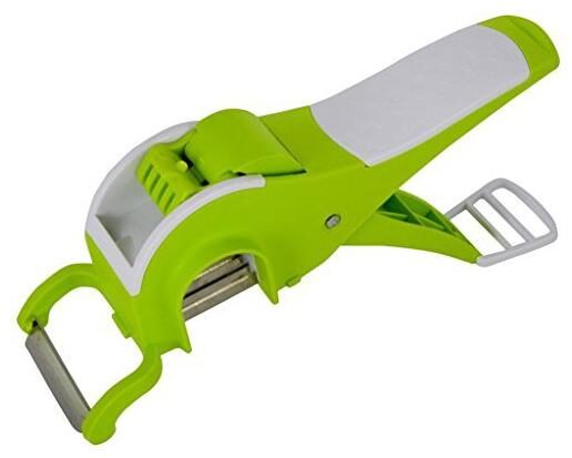 

Martand Veg Cutter Mirchi Cutter With Lock System Peeler With Slicer(Color May Vary)
