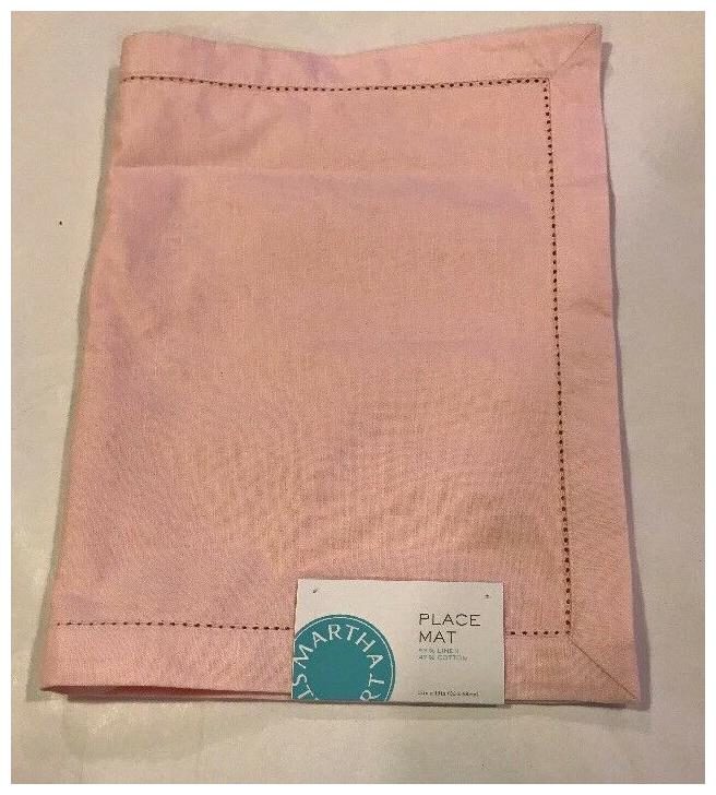 

Martha Stewart Placemat in Pink 13 x 19 Close out New