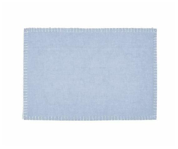

Martha Stewart Collection Chambray Placemat Light Blue 1 Piece - NEW