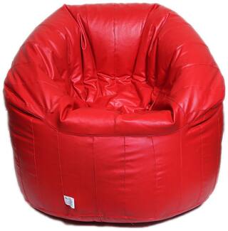 Maruti fun bags Bean Bag cover Big Boss Chair Standard Red Colour Without Beans