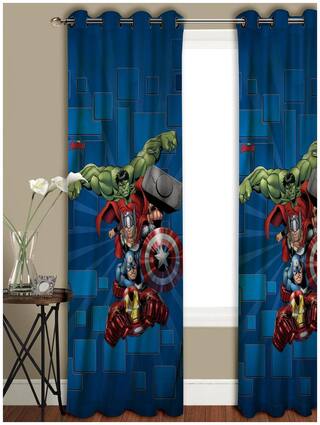 Buy Marvel Athom Trendz Avengers Kids Long Door Curtain