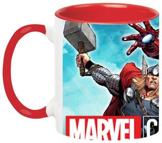 Marvel Comics Ceramic Coffee Black Mug by Ashvah-Mug-1800-Red