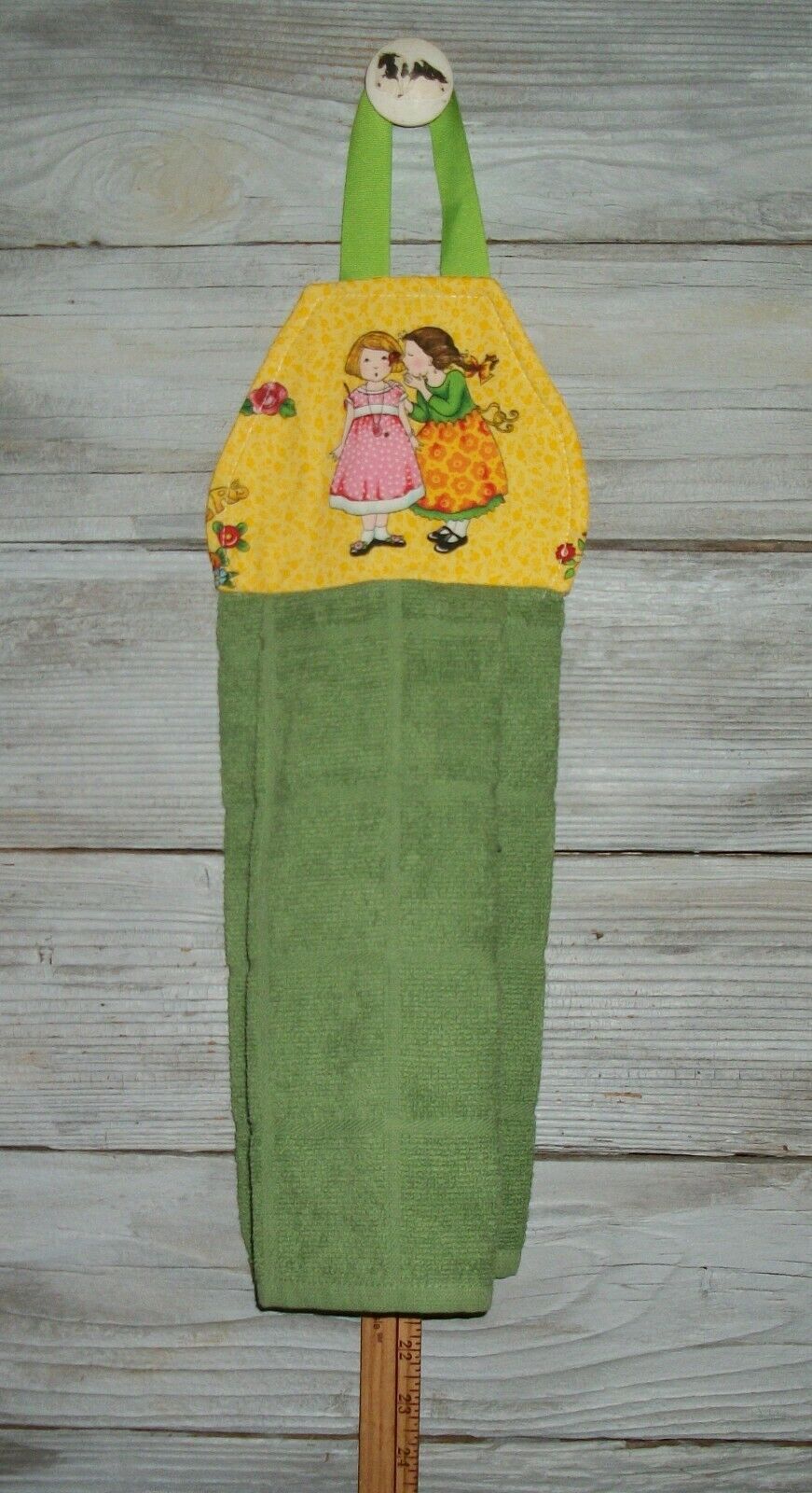 

Mary Engelbreit Devoted Sisters ME Hanging Kitchen Oven Hand Towel Handmade