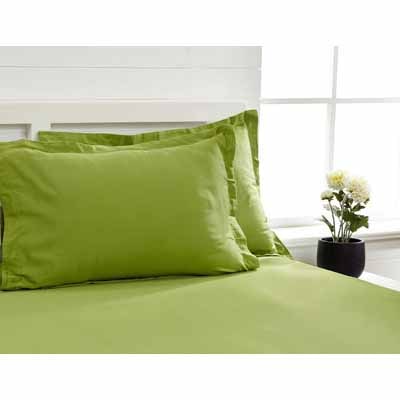 

Maspar Cotton Solid Double Size Bedsheet 300 TC ( 1 Bedsheet With 2 Pillow Covers Green )