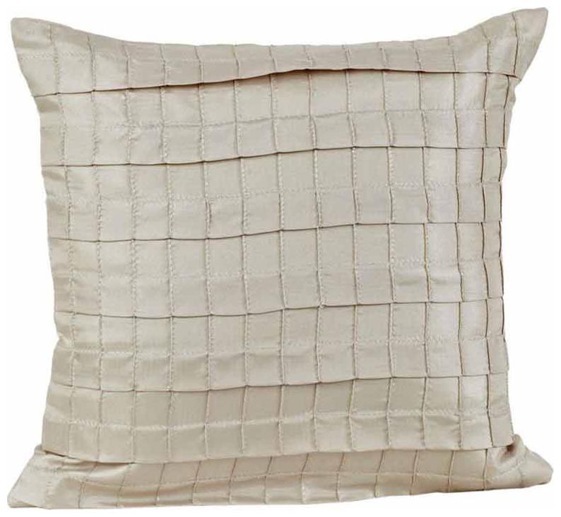 

Maspar Excel Cross Square Cotton Beige Small Cushion Cover (Pack Of 1)