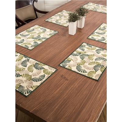 

Maspar Symphony Coral Cotton Green Napkin Placemat Set (Pack Of 12)