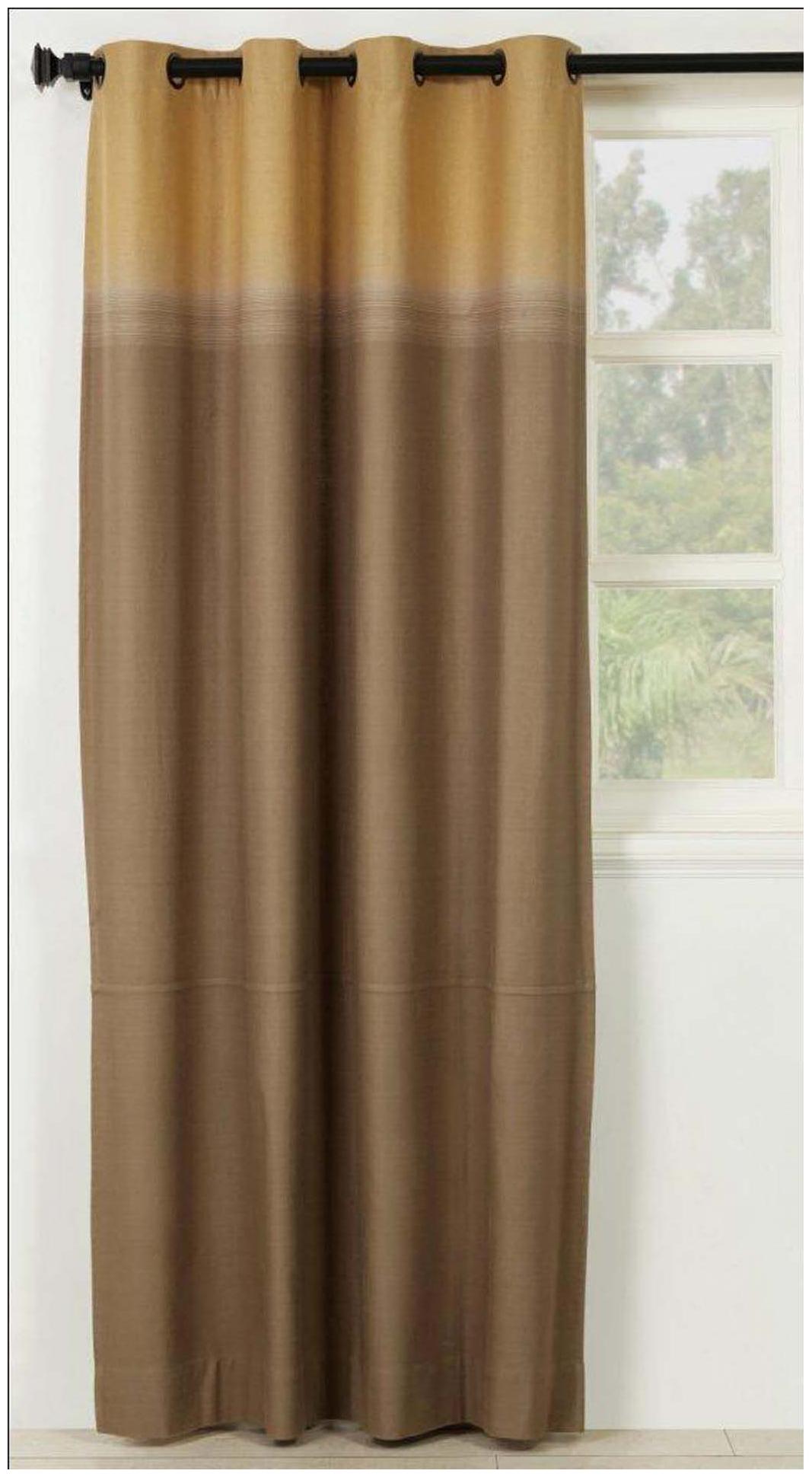 

Maspar Ethereal Spaces Imperial Stripe Cotton Gold Door Curtain (Pack Of 1)