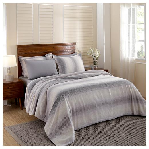

Maspar Cotton Geometric Double Size Bedsheet 325 TC ( 1 Bedsheet Without Pillow Covers Grey )