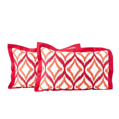 

Maspar Spring Solitaire Smart Fuzz 110 GSM Cotton Red King Pillow Sham (Pack Of 2)