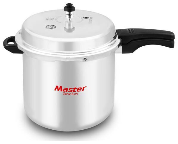 

Master Deluxe Aluminium Outer Lid Pressure Cooker 10 L (Double screw Double Vent release system) (ISI Marked)