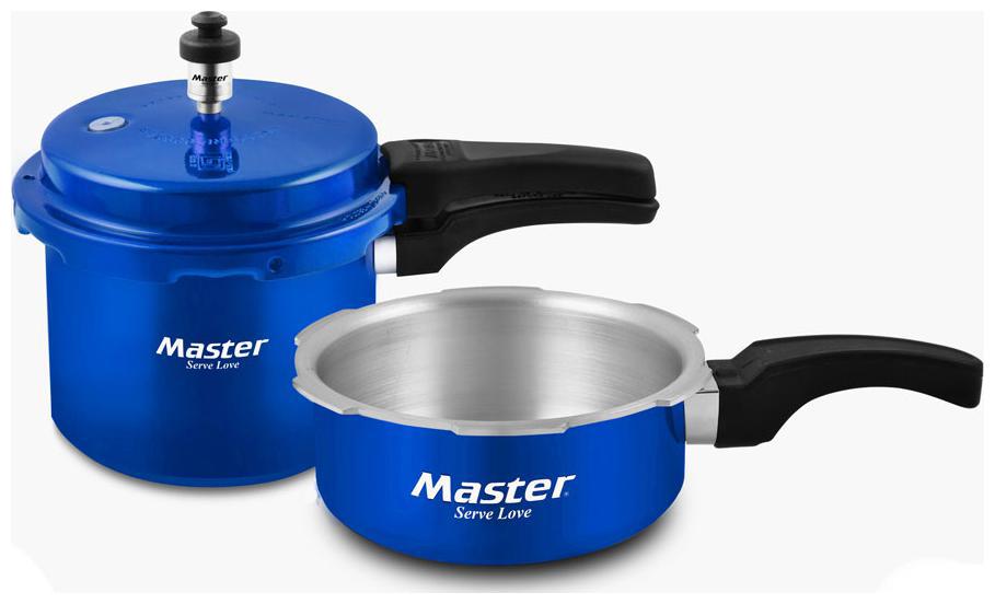

Master Family Aluminium Pressure Cooker Combo (Set of 5L cooker and 3L Pan ) (ISI Marked)
