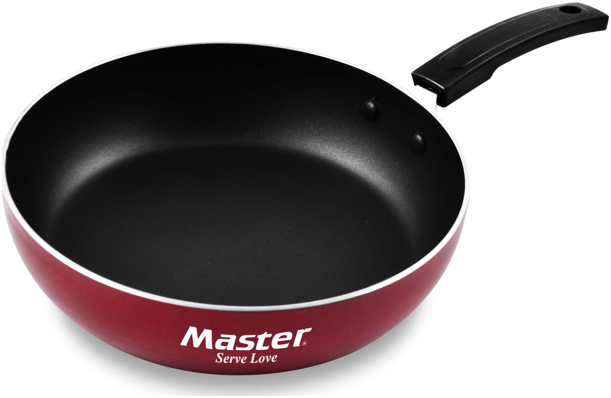 

Master Perfect Non Stick Aluminium Fry Pan 24 CM (Maroon)