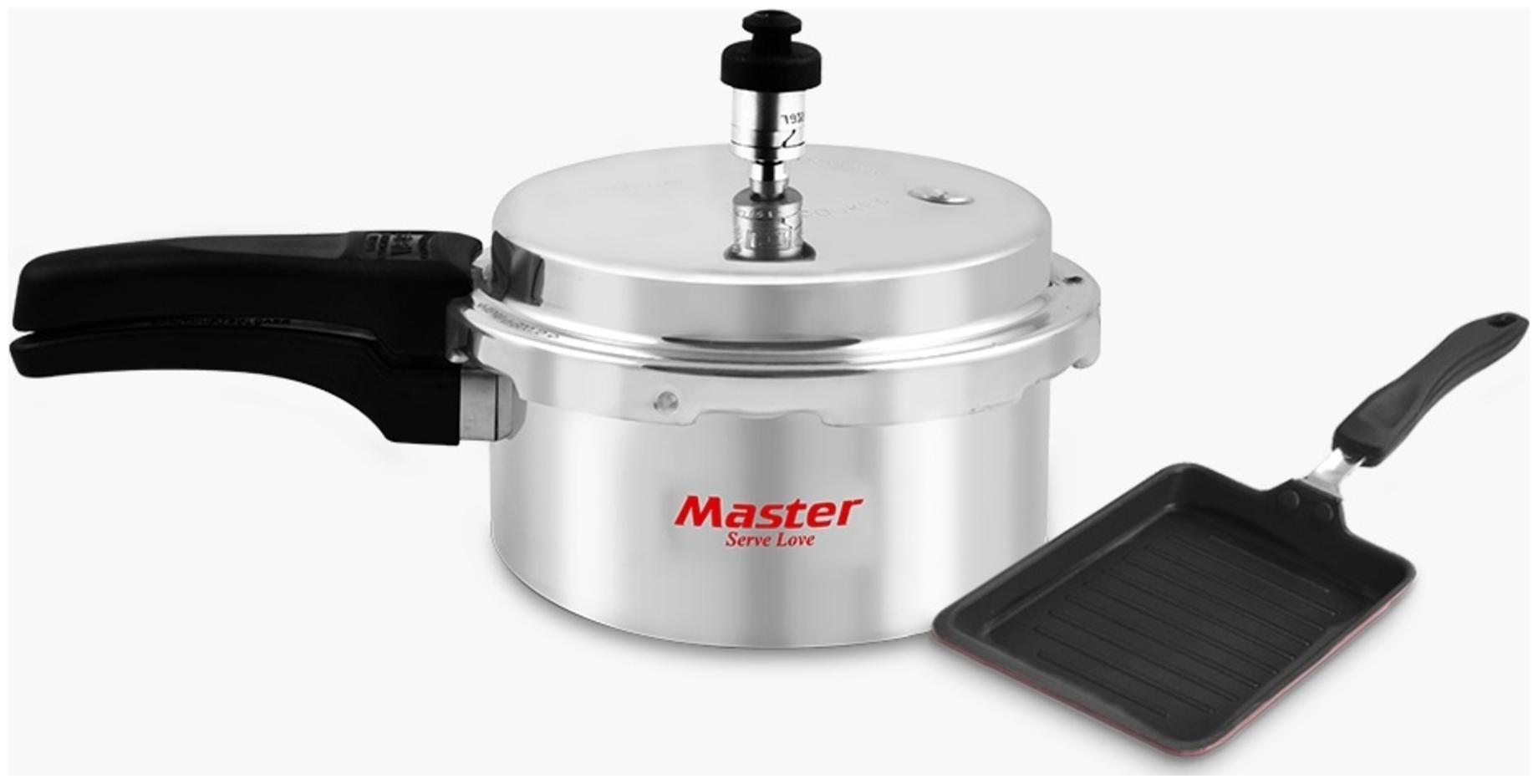 

Master Perfect Combo 2Ltr Outer Lid Pressure Cooker And Bread Roaster (ISI Marked) (Set of 2)