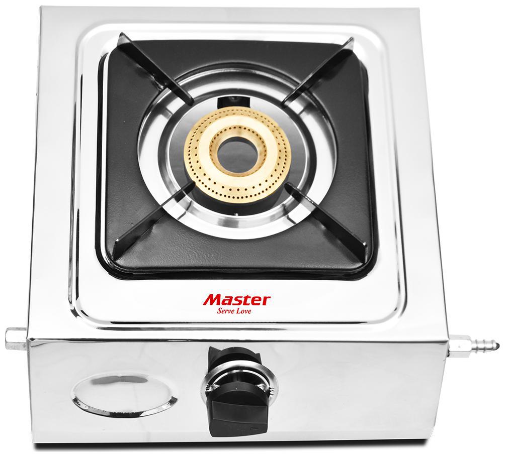 

Master Solo 1 Burner Regular Silver Gas Stove ISI Certified