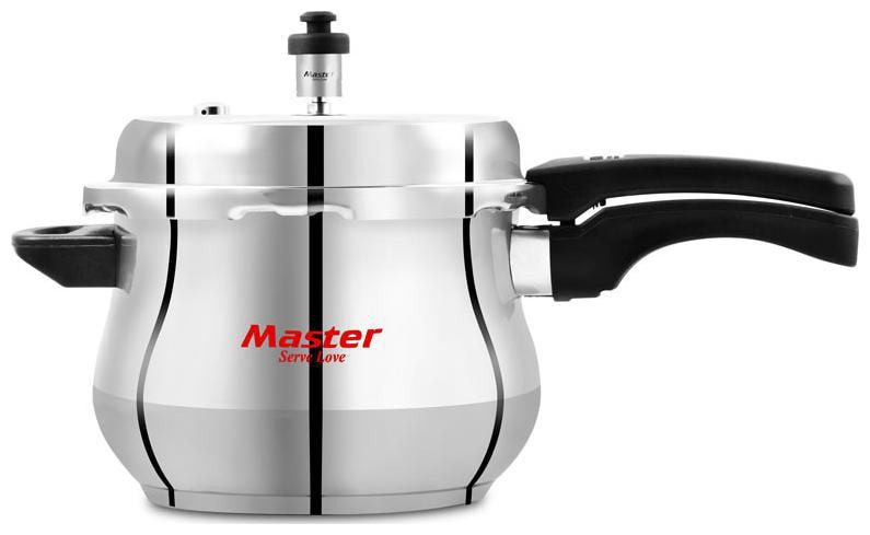 

Master Stainless Steel 5 L Induction Bottom Outer Lid Pressure Cooker - Set of 1