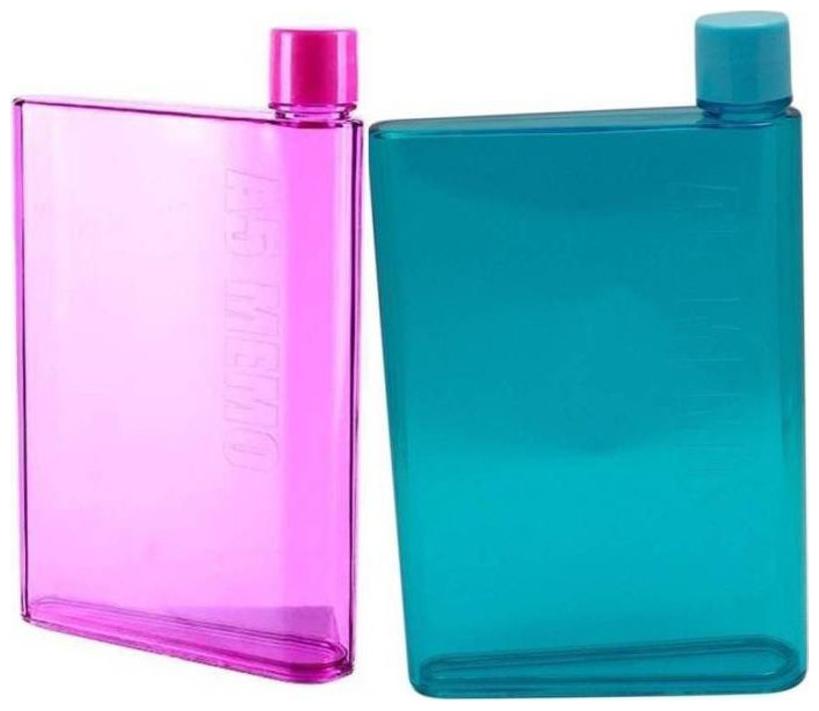 Mastercook 450 ml Plastic Assorted Water Bottles Set of 2