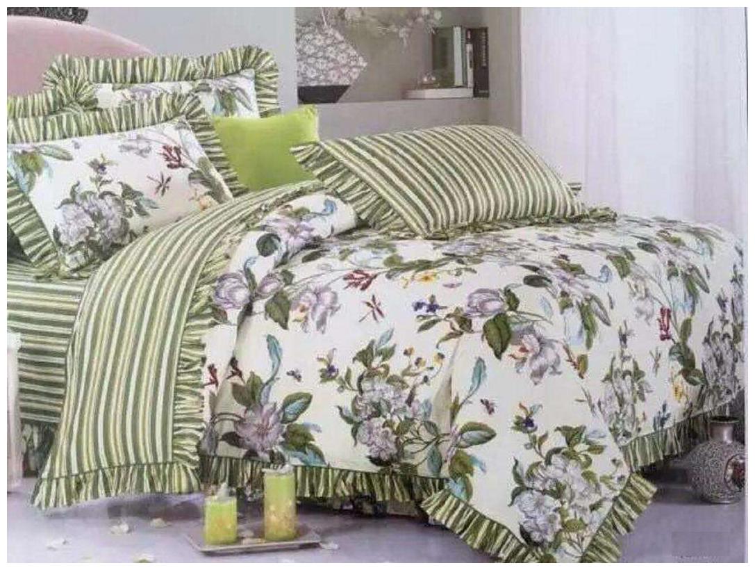 

Gifty Cotton Floral Queen Size Bedsheet 104 TC ( 1 Bedsheet With 2 Pillow Covers Green )