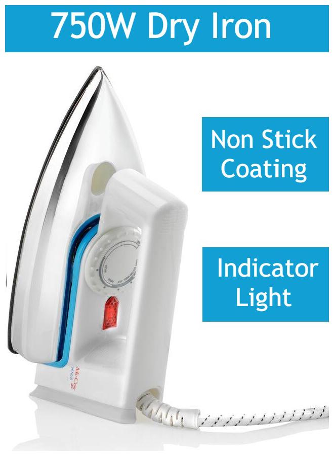 

McCoy Venus 750 W Dry Iron (White)