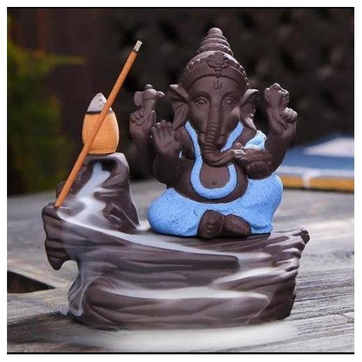 

Meditating Monk Ganesh Smoke fountain Backflow