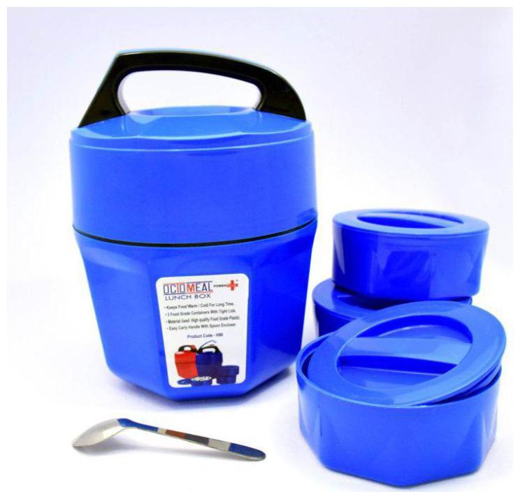 

Meenamart Multi Lunch box ( Set of 1 900 ml )