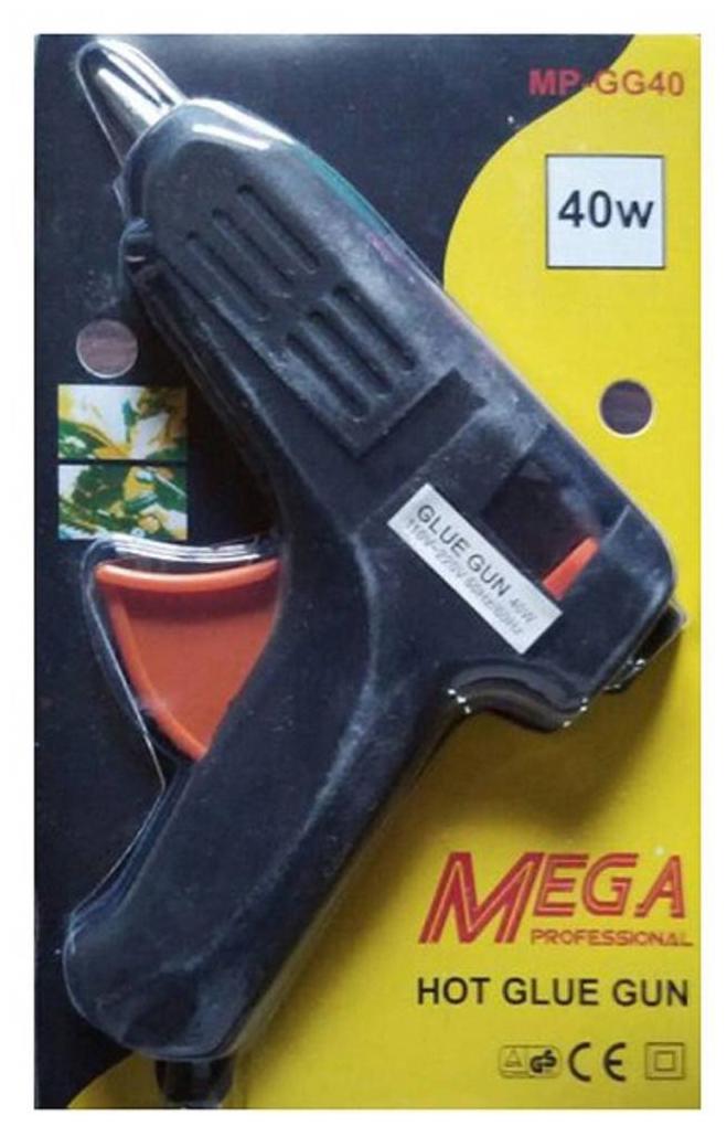 

Mega 40 watt Glue Gun with 2 Glue sticks Standard Temperature Corded Glue Gun (7 mm)