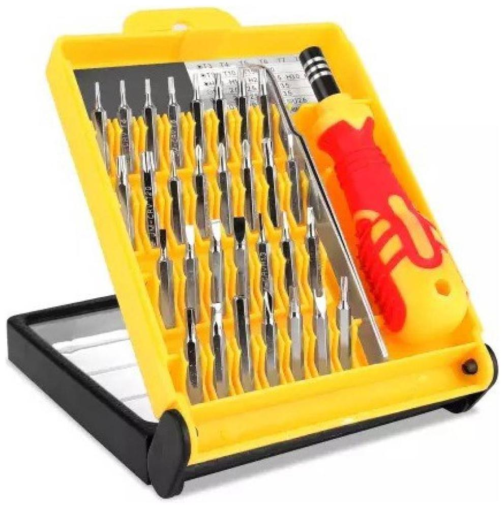 

Mega PROFESSIONAL 32 PCS CHROME FINISHED Ratchet Screwdriver Set (Pack of 1)